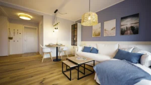 Wohnzimmer der Musterwohnug