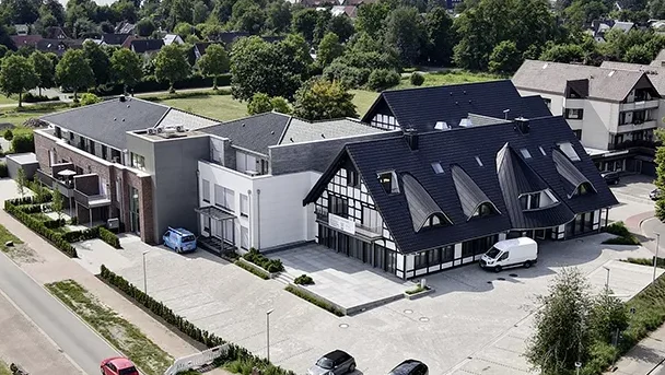 Residenz Seeschlösschen von vorne nach Fertigstellung